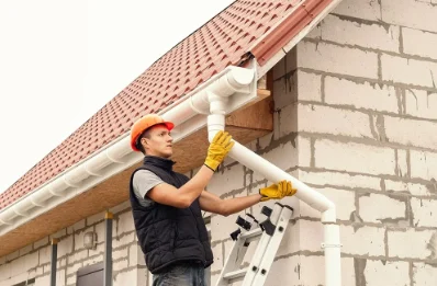 Pose et remplacement de gouttières à Beautor